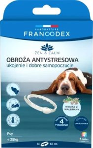 Francodex FRANCODEX Obroża antystresowa z walerianą dla psów poniżej 25 kg, 60 cm 1