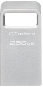 Pendrive Kingston Kingstonas | USB 3.2 atmintinė | DataTraveler micro | 256 GB | USB 3.2 | sidabras 1