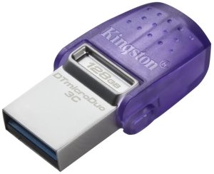 Pendrive Kingston Kingston 128GB DataTraveler microDuo 3C 200MB/s dvigubas USB-A + USB-C, EAN: 740617328165 1