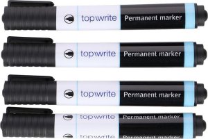 Topwrite Topwrite - Marker permanentny 4 szt. (czarny) 1