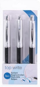 Topwrite Topwrite - Długopis kulkowy z klipsem niebieski 3 szt. 2