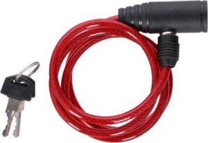 Dunlop Dunlop - Zapięcie do roweru spiralne na klucz 90 cm (Czerwony) 2