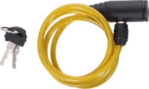 Dunlop Dunlop - Zapięcie do roweru spiralne na klucz 90 cm (Żółty) 3