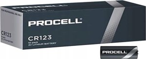 Duracell Duracell Procell CR123 3V 1550mAh elementas, 10 vnt. 1