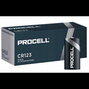 Duracell Duracell Procell CR123 3V 1550mAh elementas, 10 vnt. 3