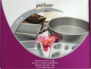 Patisse Patisse - Zestaw 4 form do pieczenia SILVER-TOP 1