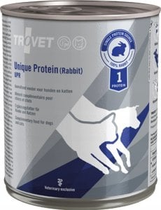 Trovet Trovet Unique Protein UPR Królik dla psa i kota puszka 800g 1