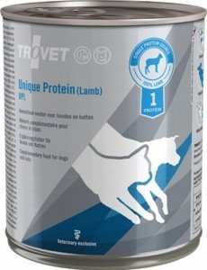 Trovet Trovet Unique Protein UPL Jagnięcina dla psa i kota puszka 800g 1