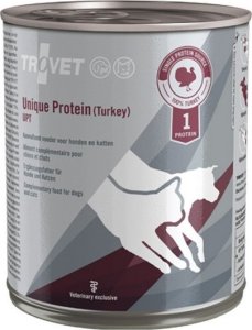 Trovet Trovet Unique Protein UPT Indyk dla psa i kota puszka 800g 1