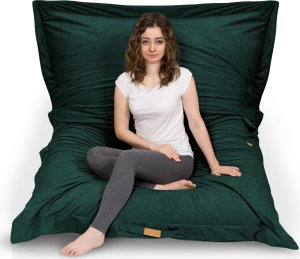 Blomster Pufa XXL Worek Fotel - butelkowa zieleń 3