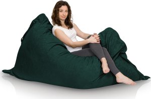 Blomster Pufa XXL Worek Fotel - butelkowa zieleń 4