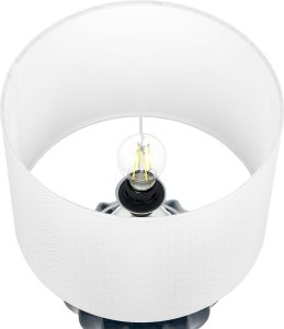 Beliani Lampa stołowa ceramiczna niebieska NERIS 5