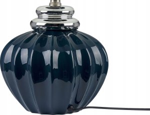 Beliani Lampa stołowa ceramiczna niebieska NERIS 6