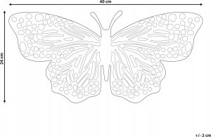 Beliani Figurka motyl złota MADIUN 3