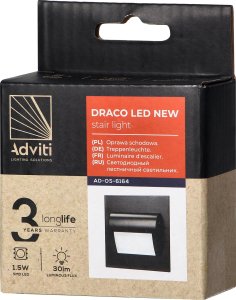 Oprawa schodowa Orno DRACO LED NEW 1,5W, oprawa schodowa podtynkowa, 12VDC, 30lm, 6000K, czarny, innowacyjny sposób montażu 3