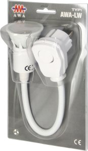 towar w Sosnowcu - Lampka wtykowa do gniazdka Orno Lampka wtyczkowa z żarówką LED, biała - Morelenet_14090004 3