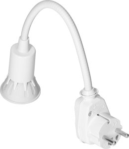 towar w Sosnowcu - Lampka wtykowa do gniazdka Orno Lampka wtyczkowa z żarówką LED, biała - Morelenet_14090004 5