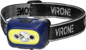 Latarka Orno Latarka czołowa COB LED z czujnikiem ruchu, akumulatorowa, niebieska 2