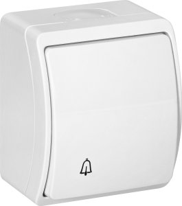 Orno Przycisk dzwonek n/t AQUATIC, IP44, biały 2