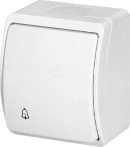 Orno Przycisk dzwonek n/t AQUATIC, IP44, biały 5