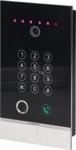 Orno GUARDO panel zewnętrzny z kamerą Full HD 1080p do rozbudowy zestawu, jednorodzinny, z czytnikiem linii papilarnych, szyfratorem, czytnikiem kart i breloków zbliżeniowych 125kHz, montaż podtynkowy 2