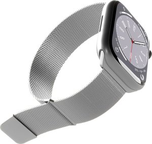 Puro Puro Milanese Magnetic Band - Pasek ze stali nierdzewnej do Apple Watch 42/44/45/49 mm (srebrny) 2
