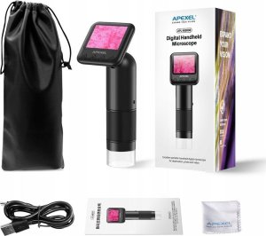 Apexel Mikroskop Cyfrowy 400-800x + Ekran LCD 2" / Filmy Zdjęcia HD 720p / MS008 3
