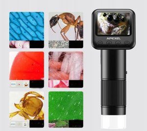 Apexel Mikroskop Cyfrowy 400-800x + Ekran LCD 2" / Filmy Zdjęcia HD 720p / MS008 6