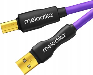 Melodika Melodika MDUAB10 Purple  Kabel USB 2.0 typu A-B m.in. do DAC / urzÄdzeĹ medycznych / ploterĂłw - 1m 1