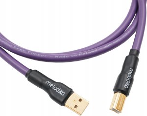 Melodika Melodika MDUAB70 Purple Kabel USB 2.0 typu A-B m.in. do DAC / urzÄdzeĹ medycznych / ploterĂłw - 7m 2