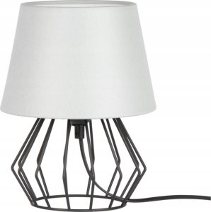 Lampa stołowa Topeshop Merano Lampa Stołowa 1xE27 Max.25W Czarny/Jasnoszary 1