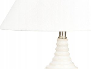 Beliani Lampa stołowa ceramiczna beżowa CELESTE 8