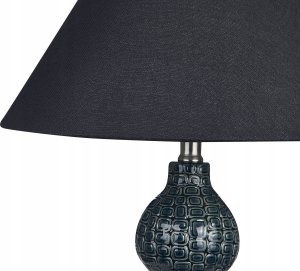 Beliani Lampa stołowa ceramiczna ciemnoniebieski z czarnym MATINA 5