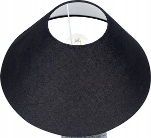 Beliani Lampa stołowa ceramiczna ciemnoniebieski z czarnym MATINA 6