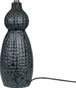 Beliani Lampa stołowa ceramiczna ciemnoniebieski z czarnym MATINA 7