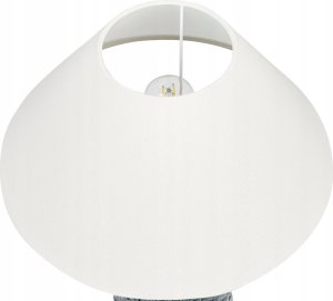 Beliani Lampa stołowa ceramiczna ciemnoniebieski z białym MATINA 5