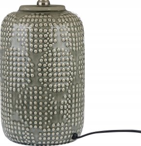 Beliani Lampa stołowa ceramiczna szara MUSSEL 5