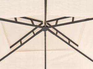 Beliani Pawilon ogrodowy 240 x 148 Beżowy NARO 3