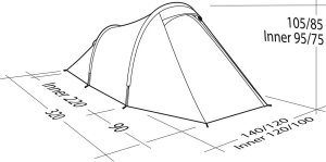 Namiot turystyczny Robens Namiot 2-osobowy Robens Arch 2 - blue Uniwersalny 2