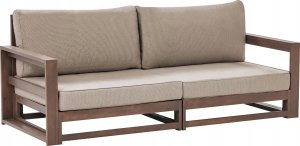 Beliani Sofa dwuosobowa 2-osobowa Certyfikowane drewno akacjowe Ciemne drewno TIMOR Lumarko! 1