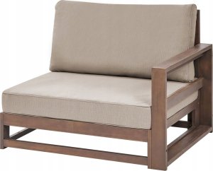 Beliani Sofa dwuosobowa 2-osobowa Certyfikowane drewno akacjowe Ciemne drewno TIMOR 5