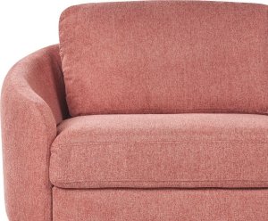 Beliani Sofa 3-osobowa różowa TROSA 13