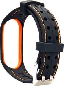 Beline Beline pasek Mi Band 7 Smart czarno-pomarańczowy black/orange 2