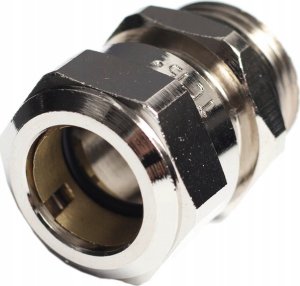 Tece Tece niklowany śrubunek zaciskowy nyplowy typu Quetsch, 15 mm Cu x R 1/2" 740134 2