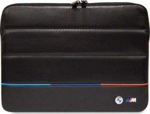 Plecak BMW Oryginalne Etui LAPTOP 14" BMW Sleeve Carbon Tricolor (BMCS14PUCARTCBK) czarne 1