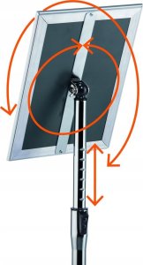 Durable DURABLE Bodenständer INFO Aluminium Klapprahmen A4 silber 5