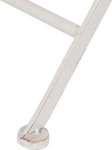 Beliani Stół ogrodowy Metal Biały STIFFE 6