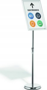 Durable DURABLE Bodenständer INFO Aluminium Klapprahmen A3 silber 2