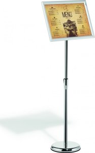 Durable DURABLE Bodenständer INFO Aluminium Klapprahmen A3 silber 3