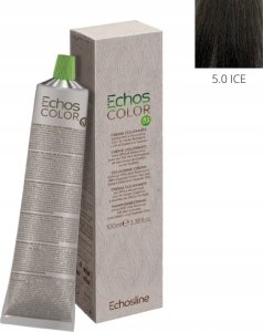 Echosline Echosline Echos Color Colouring Cream — wegańska farba do włosów z mleczkiem pszczelim, 100ml - ICE 5,0 | Zimny Naturalny Jasny Kasztan 1
